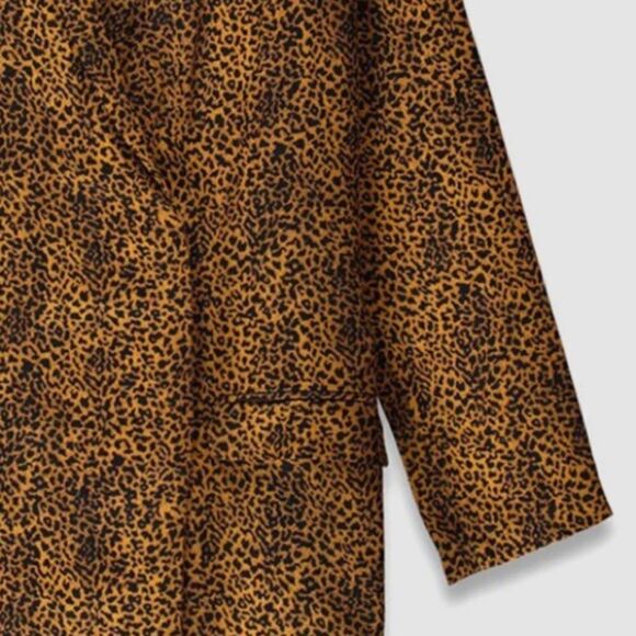 Essentiel Antwerp Tracy Leopard Micro Print Coat Dress - Picture 4 of 16